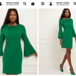 NY&Co Bell-Sleeve Sheath Dress